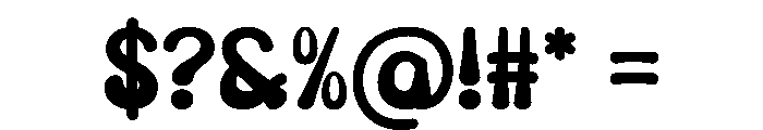 Designer Stacked Regular Font OTHER CHARS