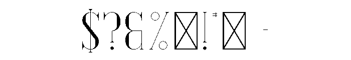 Desire Regular Font OTHER CHARS