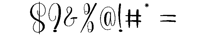 Detailed Font OTHER CHARS