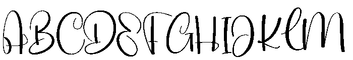 Detailing Font UPPERCASE