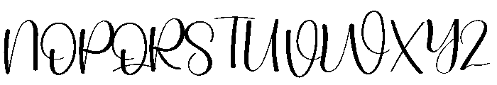 Detailing Font UPPERCASE