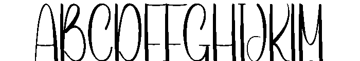 Details Melody Font UPPERCASE