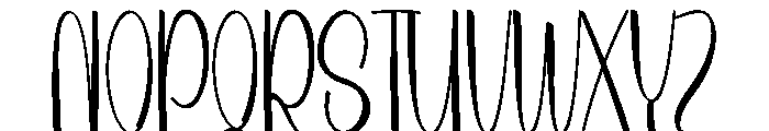 Details Melody Font UPPERCASE