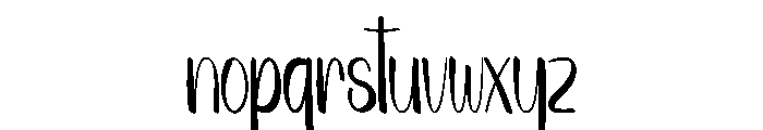 Details Melody Font LOWERCASE
