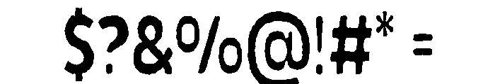 Deuxland Regular Font OTHER CHARS