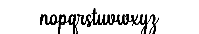 Develop Font LOWERCASE
