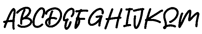 Devi Letter Font UPPERCASE