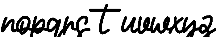 Devi Letter Font LOWERCASE