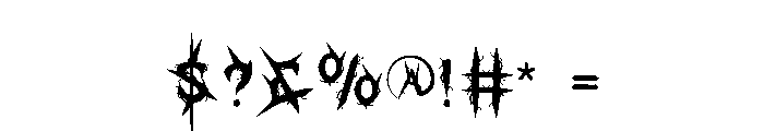 Devil Comes Font OTHER CHARS