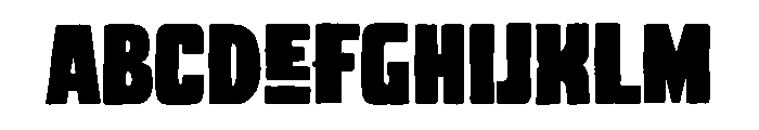 Dexvolt Font UPPERCASE