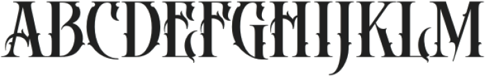 DEATHCROW-Regular otf (400) Font LOWERCASE