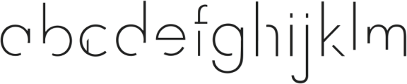 DECAD Light ttf (300) Font LOWERCASE