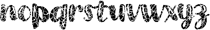 DECEMBER Regular otf (400) Font LOWERCASE