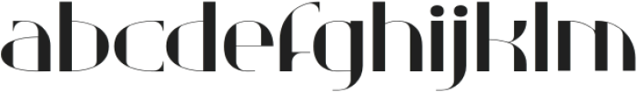 DECOERA Regular otf (400) Font LOWERCASE