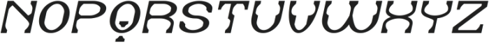 DEFAULT SYSTEM Italic otf (400) Font UPPERCASE