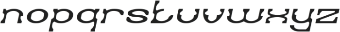 DEFAULT SYSTEM Italic otf (400) Font LOWERCASE