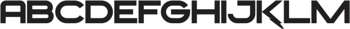 DELTA FORCE Regular otf (400) Font UPPERCASE