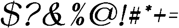 DENOVA Bold Italic otf (700) Font OTHER CHARS