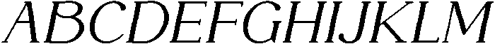 DENOVA Bold Italic otf (700) Font UPPERCASE