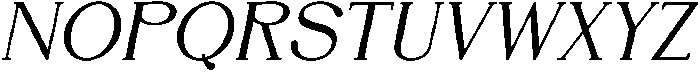 DENOVA Bold Italic otf (700) Font UPPERCASE