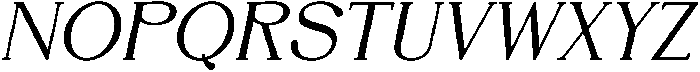 DENOVA Bold Italic ttf (700) Font UPPERCASE