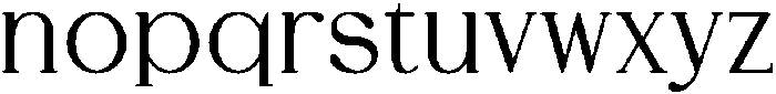 DENOVA Bold otf (700) Font LOWERCASE