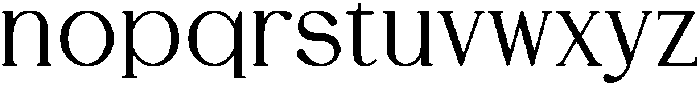 DENOVA Bold ttf (700) Font LOWERCASE
