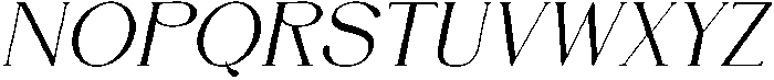 DENOVA Italic otf (400) Font UPPERCASE