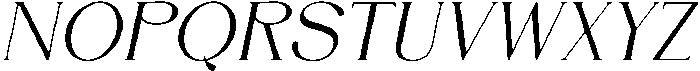 DENOVA Italic ttf (400) Font UPPERCASE