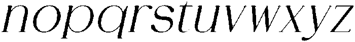 DENOVA Italic ttf (400) Font LOWERCASE