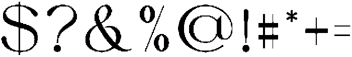 DENOVA Regular ttf (400) Font OTHER CHARS