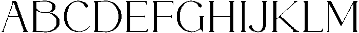 DENOVA Regular ttf (400) Font UPPERCASE