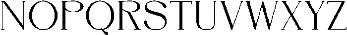 DENOVA Regular ttf (400) Font UPPERCASE