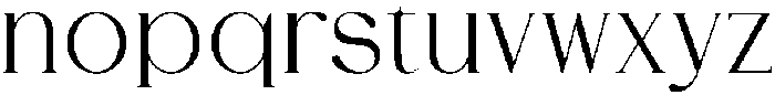 DENOVA Regular ttf (400) Font LOWERCASE