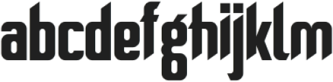 DERUNGS Regular otf (400) Font LOWERCASE