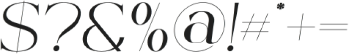 De Brunce Italic otf (400) Font OTHER CHARS