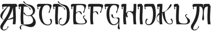 De Mucha Regular otf (400) Font UPPERCASE