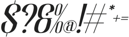 De' Grahamie Italic otf (400) Font OTHER CHARS