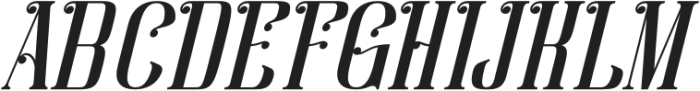 De' Grahamie Italic otf (400) Font UPPERCASE