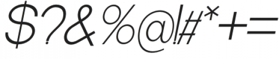 DeMonte Light Italic otf (300) Font OTHER CHARS
