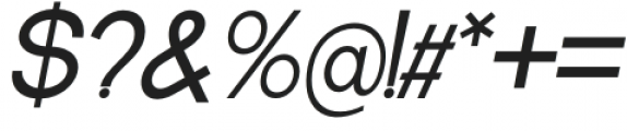 DeMonte Medium Italic otf (500) Font OTHER CHARS