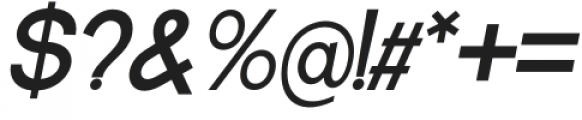 DeMonte Semi Bold Italic otf (600) Font OTHER CHARS