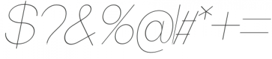 DeMonte Thin Italic otf (100) Font OTHER CHARS