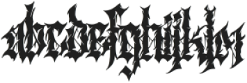 DeadMemories otf (400) Font LOWERCASE