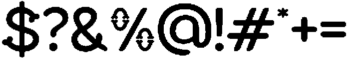 Deadbone Regular otf (400) Font OTHER CHARS