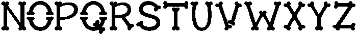 Deadbone Regular otf (400) Font UPPERCASE
