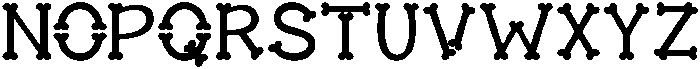 Deadbone Regular otf (400) Font LOWERCASE