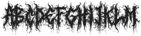Deadly Silence otf (400) Font UPPERCASE