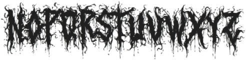 Deadly Silence otf (400) Font UPPERCASE