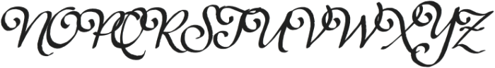 Dear Daphne Script Regular otf (400) Font UPPERCASE